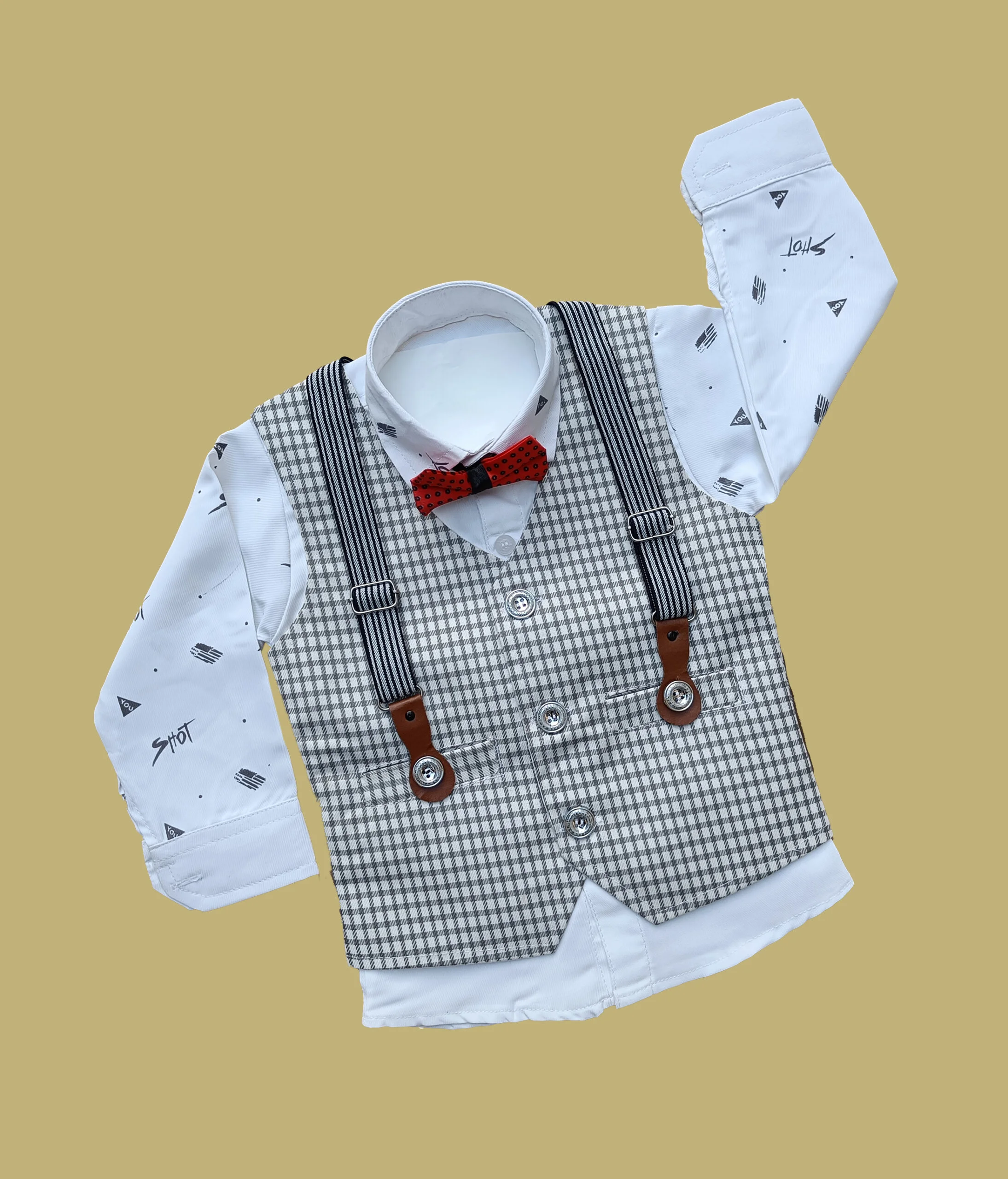 Baby boy party wear dress grey Shirt baby boys party wear clothes baby boy dress