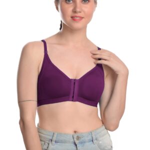 front open bra women clothonics purple front