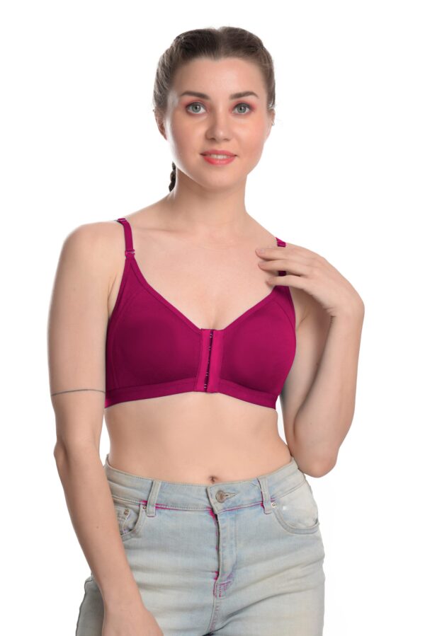 women front open bra clothonics pink