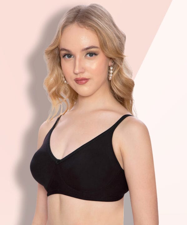 T shirt bra for women Black color