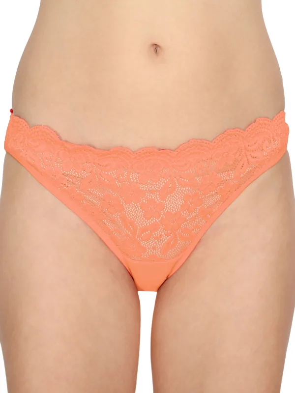 peach lace panties for women pack of 3 cotton Panty hipster