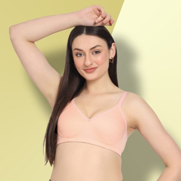 Seamless Side Support Bra peach bra