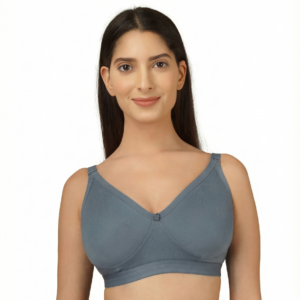 full coverage bra grey